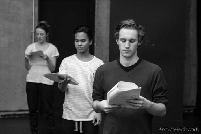 WELCOME TO NOWHERE in rehearsal. Photo: Piper Huynh